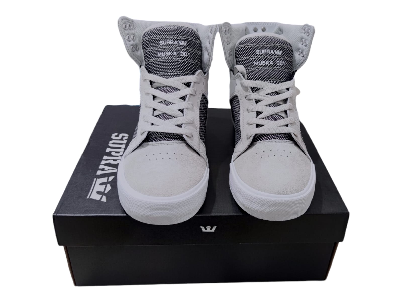 Zapatillas Altas Mujer Botas Supra Skytop Gris 08155-035 Look