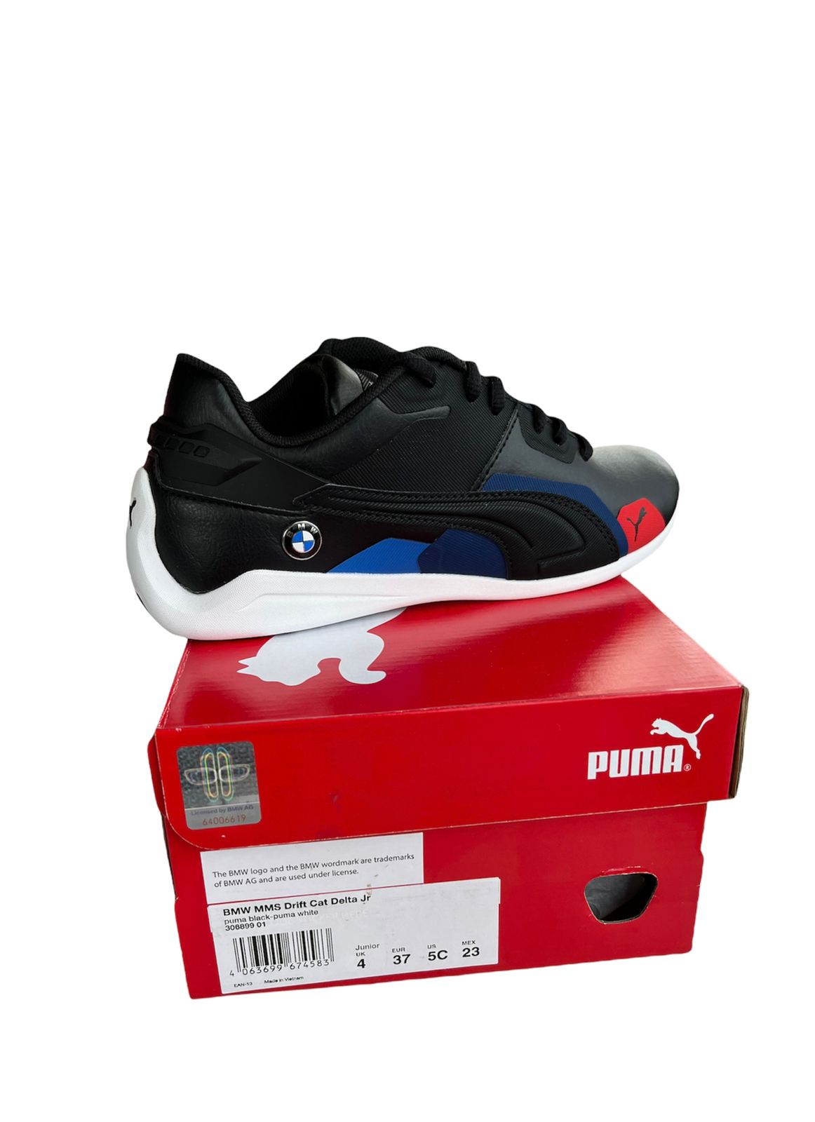 TENIS PUMA BMW MMS DRIFT CAT DELTA JR NEGRO TALLA 22 CM MEX 30689901