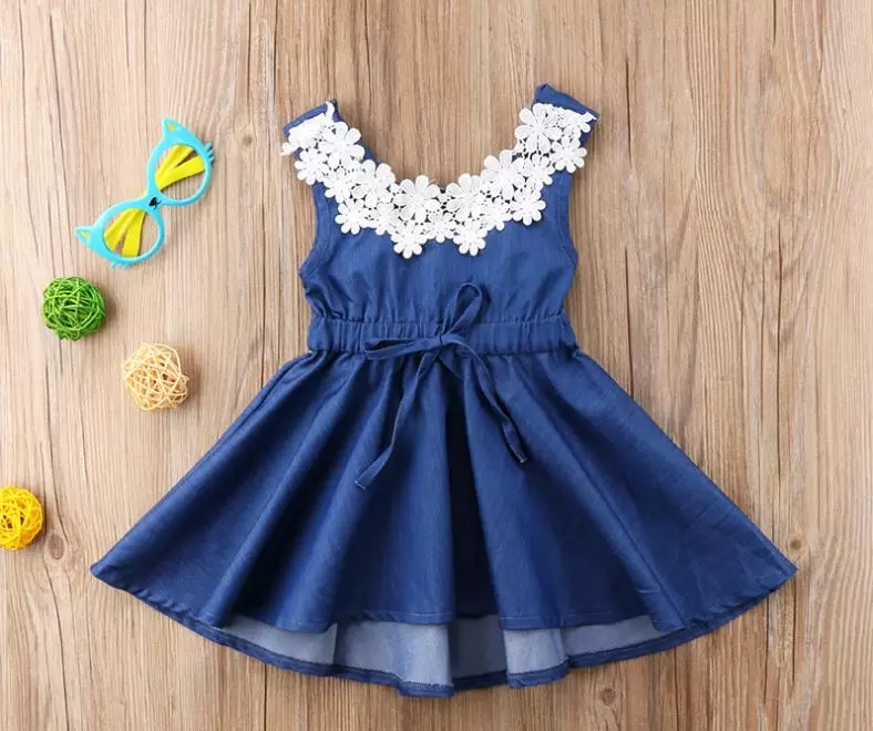 Vestidos de best sale 3 años azul